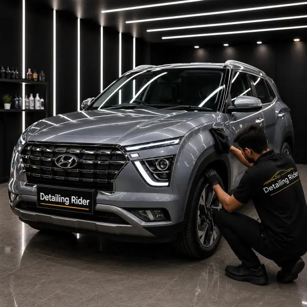 Colour PPF fitted on a grey Hyundai Creta